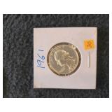 1961 Quarter Uncirc. Silver US Mint