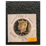 2000 S Half Dollar 90% US Mint Proof