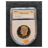 1982 S PR68 DCAM Half Dollar