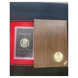 1974 Eisenhower US Silver Proof Dollar Brown Box