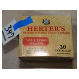 Herter's 7.62x39 120gr FMJ 20rnds