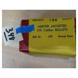 Herter's Jacketed 375 Cal Bullets 300gr .375 RN