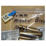 11mm Mauser Brass 10ct