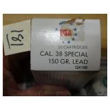 Olin 38spl 150gr Lead 50rnds