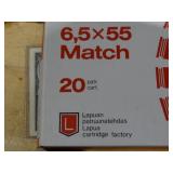 Lapua 6.5x55 Match 144gr FJ 20rnds