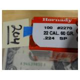 Hornady 22 Cal 60gr .224 SP 100ct