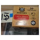 Herter's 7.62x39 122gr FMJ 20rnds