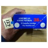 American Ammo 38spl 158gr 50rnds SEALED