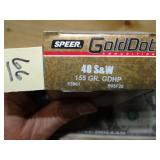 Speer Gold Dot 40 S&W 155gr GDHP 50rnds