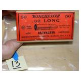 Vintage Winchester 32 Long 50rnds