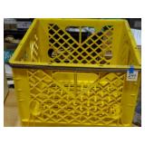 Plastic Milk Crate-Yellow