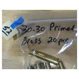 30-30 Primed Brass
