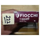 Fiocchi 9 Makarov 90gr FMJ HP 50rnds