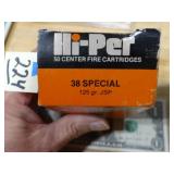 Hi-Per 38spl 125gr JSP 49rnds