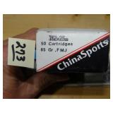 China Sports 7.62x25 85gr FMJ 50rnds