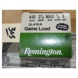 Remington 410Ga 2ï¿½' 6 Shot 20rnds