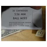Winchester 5.56 Ball 20rnds