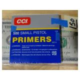 CCI #500 Small Pistol Primers 100ct