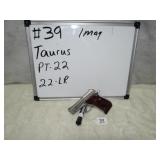 Taurus Mdl PT-22 Cal 22LR S/N Y155509