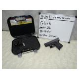 Glock Mdl 26 Cal 9x19 S/N XCW329  w/ Case & 2 Mags