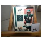 Tony Hunt Philadelphia Eagles w/ Jersey Piece
