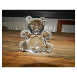 Clear Glass Bear Figurine