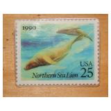 Four Laminated Postal Stamp Pins