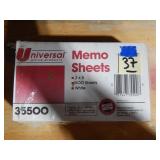 Memo Sheets AKA Index Cards 3' x 5' 500ct SEALED