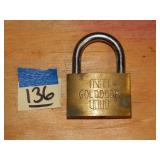 GoldDoor Brass Padlock NO KEY