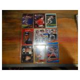 Full Protector Sheet of Baseball Trading Cards