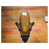 Outside Sconce Style Porch Light w/ Red Bulb