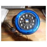 Sterling & Noble Blue 'Neon' Clock