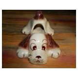 Ceramic/ Porcelain Dog Planter w/ Bee On Face