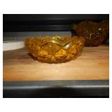 3pc Yellow Vaseline Glass Bowls