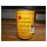 Antique 'Flowers of Sulfer' Can