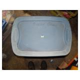 Sterilite 18Gal Tote w/ Lid-Blue NO SHIPPING
