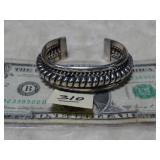 Heavy Sterling Silver Navajo Bracelet Almost 2oz