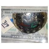 Zuni Hair Ponytail Holder Silver w/ Road Runner