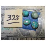 4ct Turquoise Cabachons