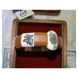 Ivory & Wood Bracelet From Alaska Pre-Ban