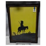 Indian On Horse Silhouette By B. Major