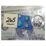 4ct Turquoise Cabachons