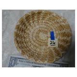 Papago Indian Tray Basket 6' Across