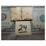 Bone Clip On Earrings