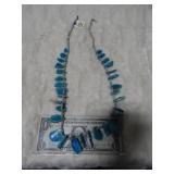 Turquoise Nugget & Heishi Necklace Navajo