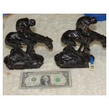 Metal End of The Trail Book Ends