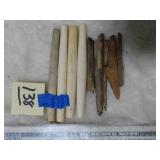 Hair Bone & Eskimo Harpoon Pieces