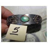 Old Native Cuff Bracelet w/ Turquoise