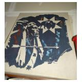 Extra Large Silk Screen-Chief & Buffalo