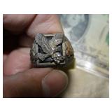 Sterling Silver Eagle Men's Ring Sz 11ï¿½